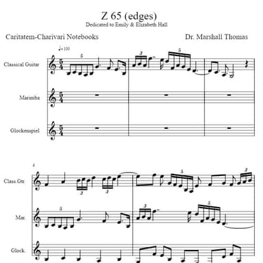 Z 65 (edges) for Guitar, Marimba, Glockenspiel