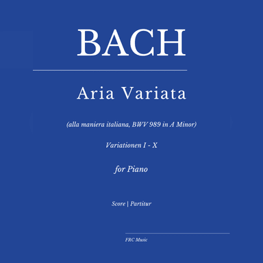 Aria variata (alla maniera italiana) in A Minor, BWV 989 (COMPLETE) as played by Víkingur Ólafsson (arr. Flavio Regis Cunha)