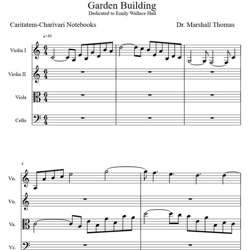 Garden Building for String Quartet
