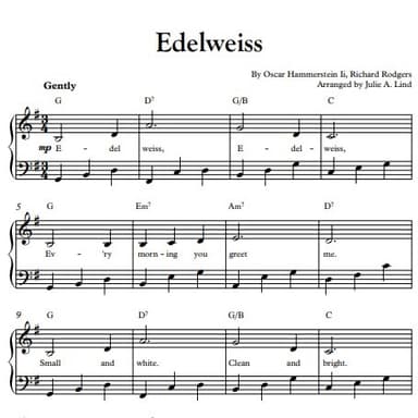 Edelweiss (arr. Julie A. Lind)