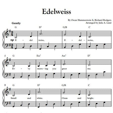 Edelweiss (arr. Julie A. Lind)