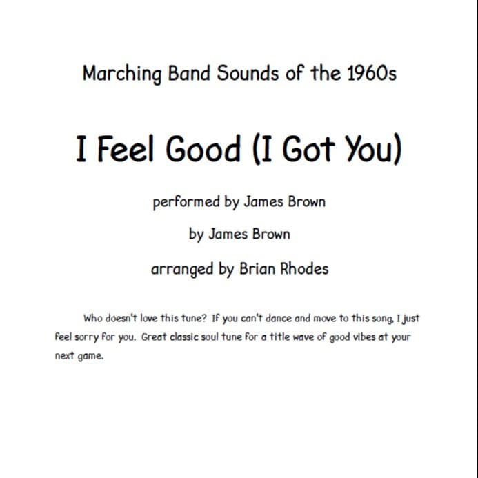I Got You (i Feel Good) (arr. Brian Rhodes)