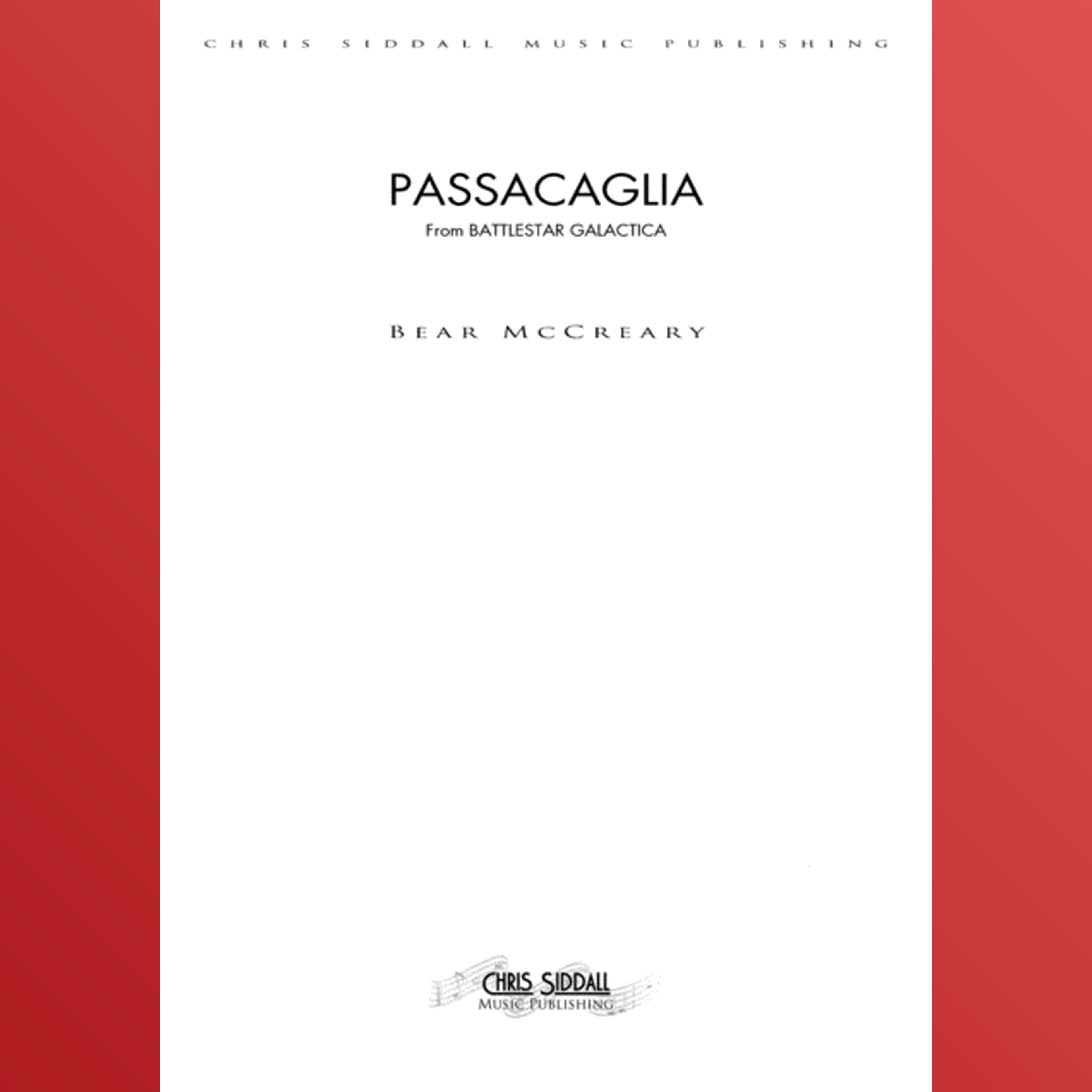 Passacaglia (arr. Chris Siddall Music Publishing)