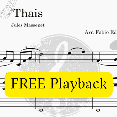 Thais (Meditation) - Free Mp3 Playback + Solo and Piano Parts (arr. Fabio Eduardo de Oliveira)