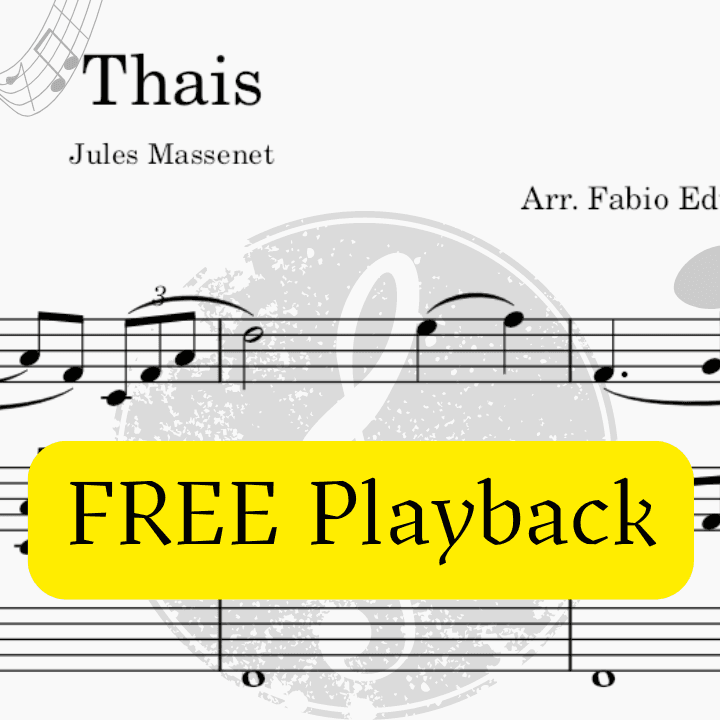Thais (Meditation) - Free Mp3 Playback + Solo and Piano Parts (arr. Fabio Eduardo de Oliveira)