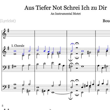 Aus Tiefer Not Schrei Ich zu Dir