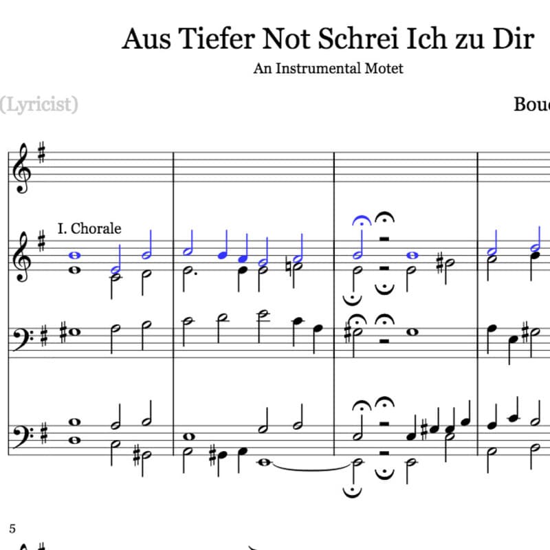 Aus Tiefer Not Schrei Ich zu Dir