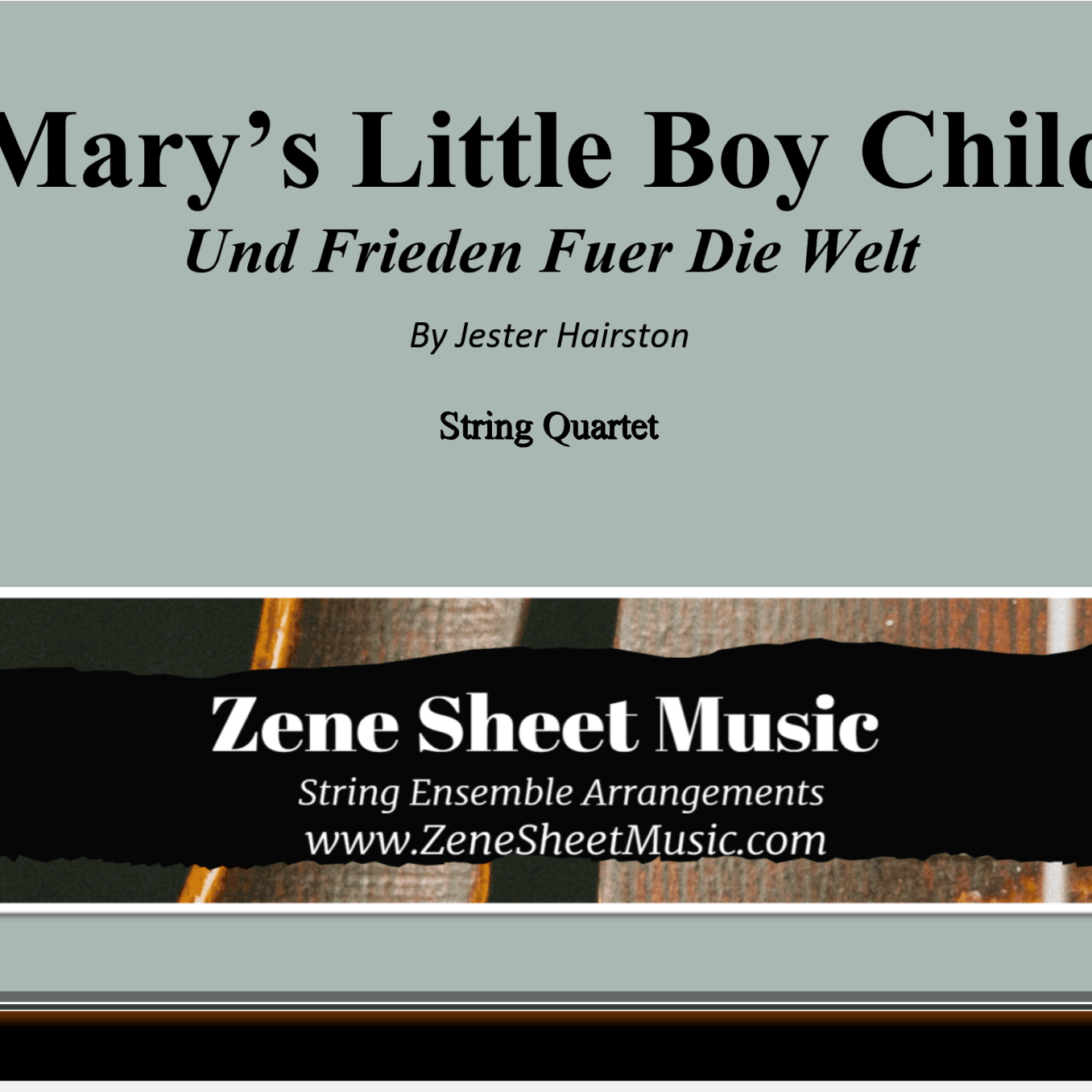 Und Frieden Fuer Die Welt (arr. Eve C. Mailly - Zene Strings)