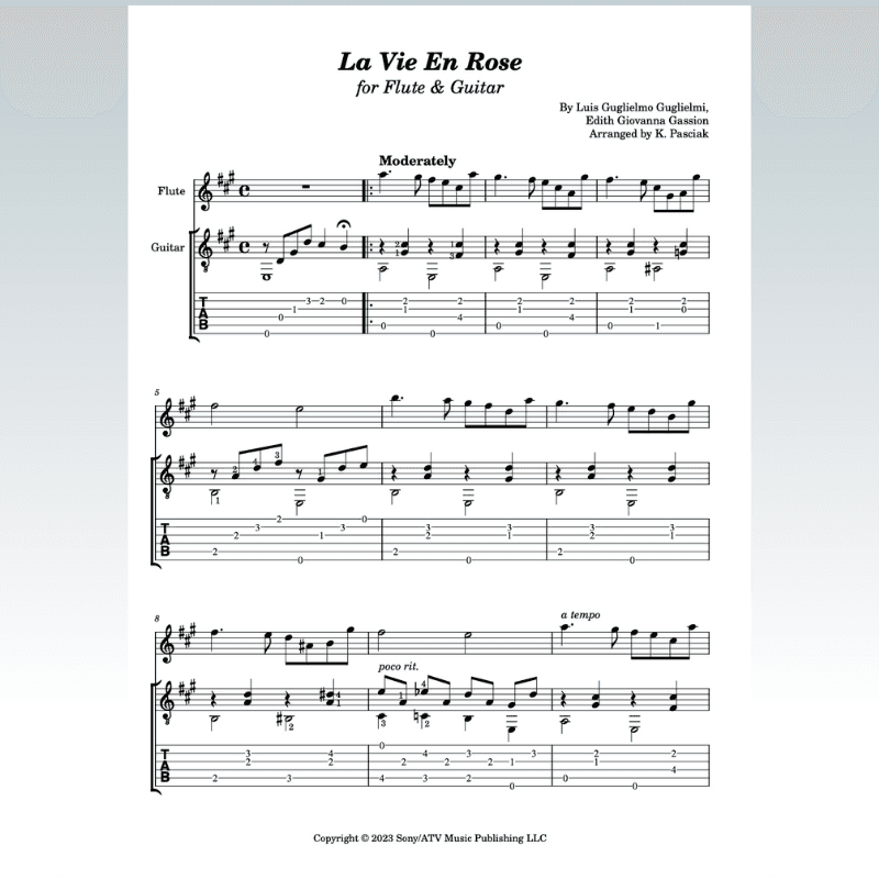 La Vie En Rose (arr. Kenneth Pasciak)