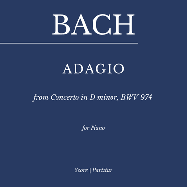 Bach: Adagio from Concerto in D minor, BWV 974 (d'après Marcello)  as played by Víkingur Ólafsson (arr. Flavio Regis Cunha)