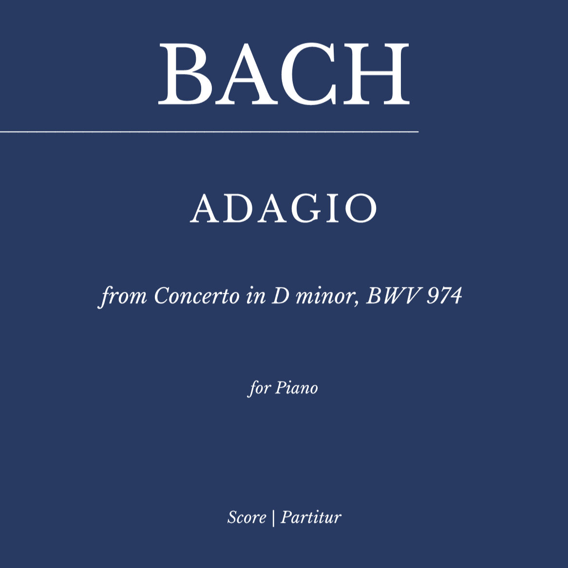 Bach: Adagio from Concerto in D minor, BWV 974 (d'après Marcello)  as played by Víkingur Ólafsson (arr. Flavio Regis Cunha)