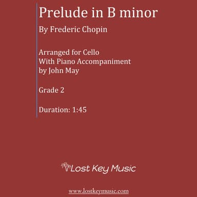 Prelude in B minor-Cello Solo (arr. John May)