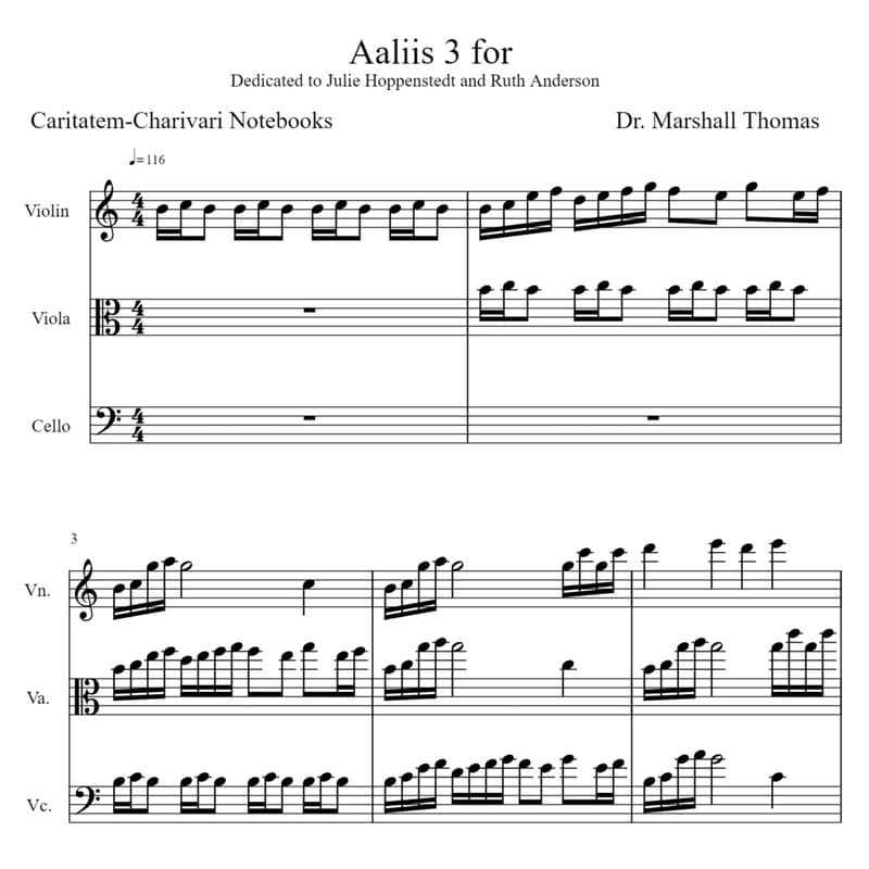 Aaliis 3 for String Trio
