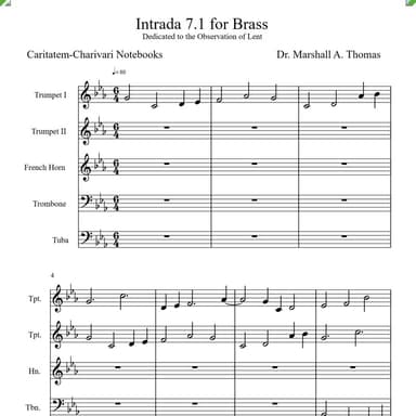 Intrada 7.1 for Brass