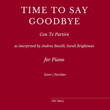 Time To Say Goodbye (arr. Flavio Regis Cunha)