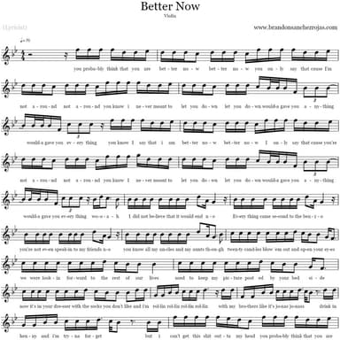 Better Now - Violin