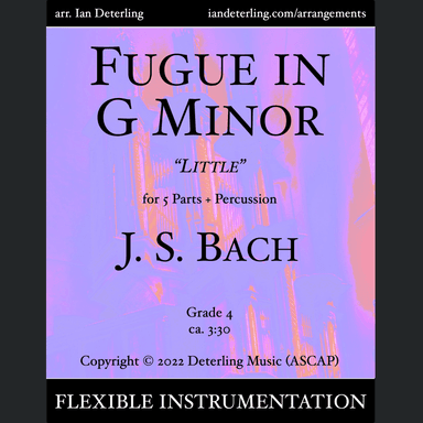 Fugue in G Minor "Little" (arr. flexible instrumentation) (arr. Ian Deterling)