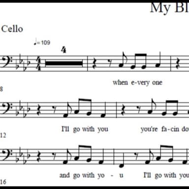 My Blood - Cello