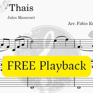 Thais (Meditation) - Free Mp3 Playback + Solo and Piano Parts (arr. Fabio Eduardo de Oliveira)