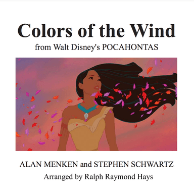 Colors Of The Wind (arr. Ralph Raymond Hays)