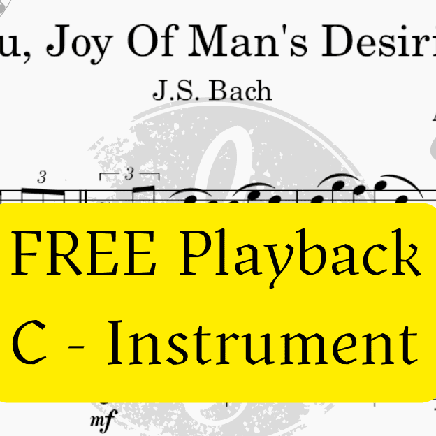 Jesu, Joy Of Men's Desiring (Bach) + FREE Playback + Pdf Solo and Piano Parts (arr. Fabio Eduardo de Oliveira)