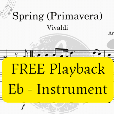 Spring/Primavera (The Four Seasons - Vivaldi) + FREE Playback + Pdf Solo and Piano Parts (arr. Fabio Eduardo de Oliveira)