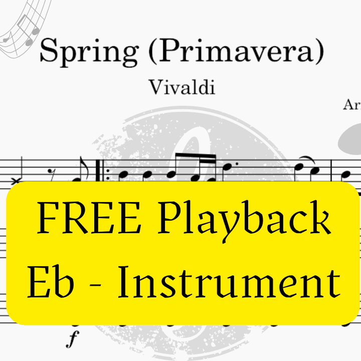 Spring/Primavera (The Four Seasons - Vivaldi) + FREE Playback + Pdf Solo and Piano Parts (arr. Fabio Eduardo de Oliveira)