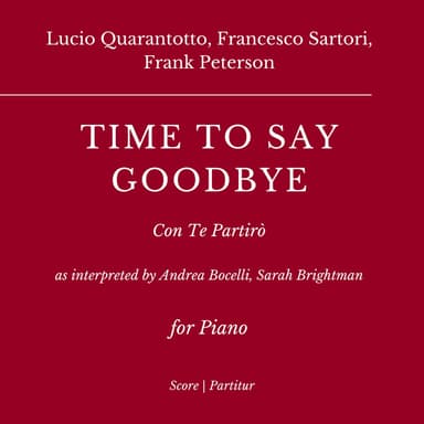 Con Te Partiro (time To Say Goodbye) (arr. Flavio Regis Cunha)