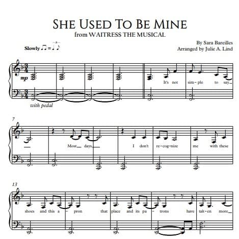 She Used To Be Mine (arr. Julie A. Lind)