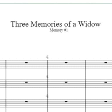 Three Memories of a Widow