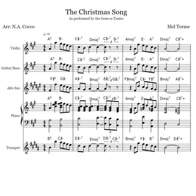 The Christmas Song (arr. Nicholas Cocco)