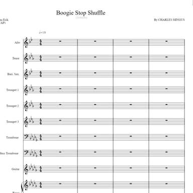 Boogie Stop Shuffle (arr. Ryan Erik Adamsons (ASCAP))