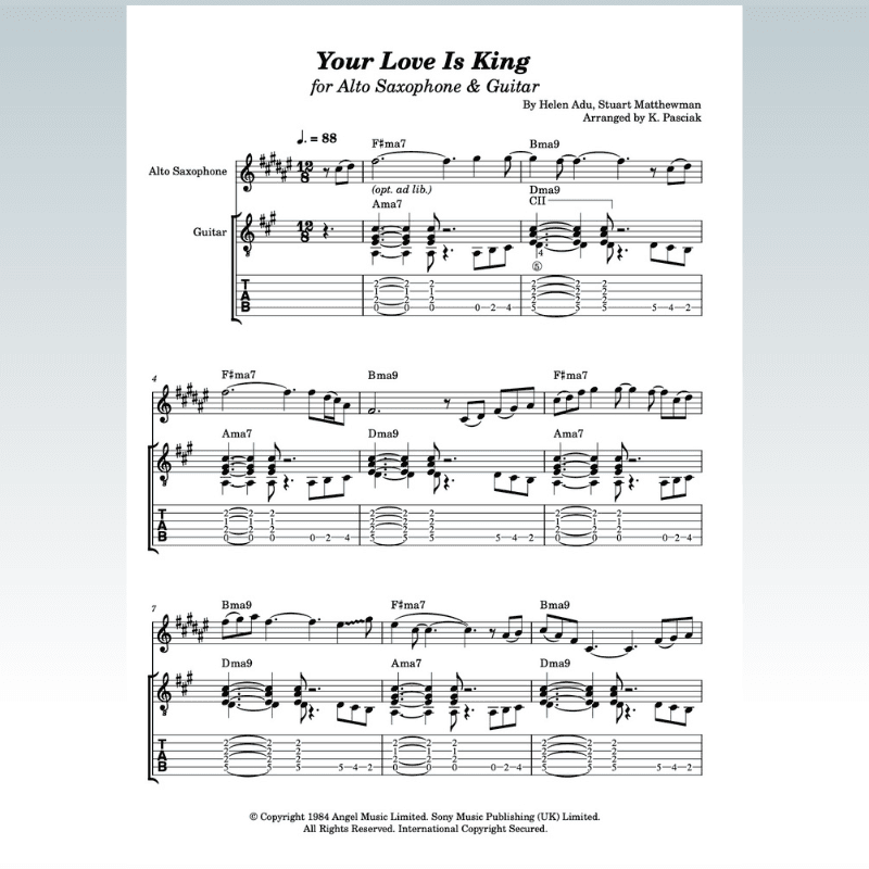 Your Love Is King (arr. Kenneth Pasciak)