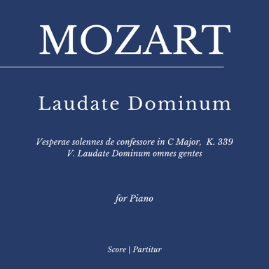 Vesperae solennes de confessore, K. 339: V. Laudate Dominum (As played by Víkingur Ólafsson) (arr. Flavio Regis Cunha)