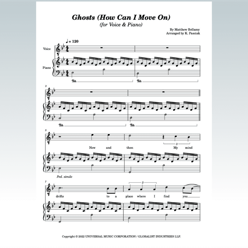 Ghosts (how Can I Move On) (arr. Kenneth Pasciak)