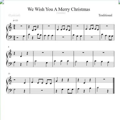We Wish You A Merry Christmas (arr. Linda Schooley)