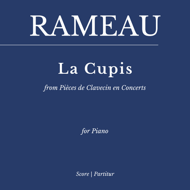 La Cupis from Pièces de Clavecin en Concerts for Piano (As played By Víkingur Ólafsson) (arr. Flavio Regis Cunha)