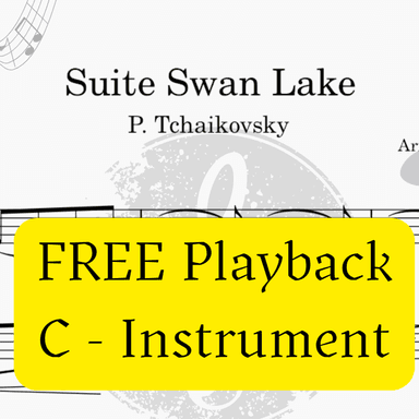 Swan Lake (Tchaikovsky) + FREE Mp3 Playback + Pdf Solo and Piano Parts (arr. Fabio Eduardo de Oliveira)