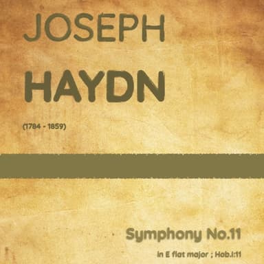 Haydn - Symphony No.11 in E flat major, Hob.I:11 (arr. J.G. Cucó Barber)