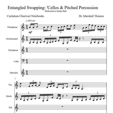 Entangled Swapping: 'Cellos & Pitched Percussion