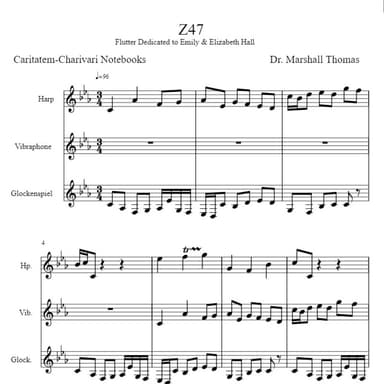 Z 47 for Harp, Vibraphone, Glockenspiel