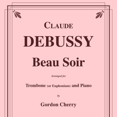 Beau Soir for Trombone or Euphonium and Piano