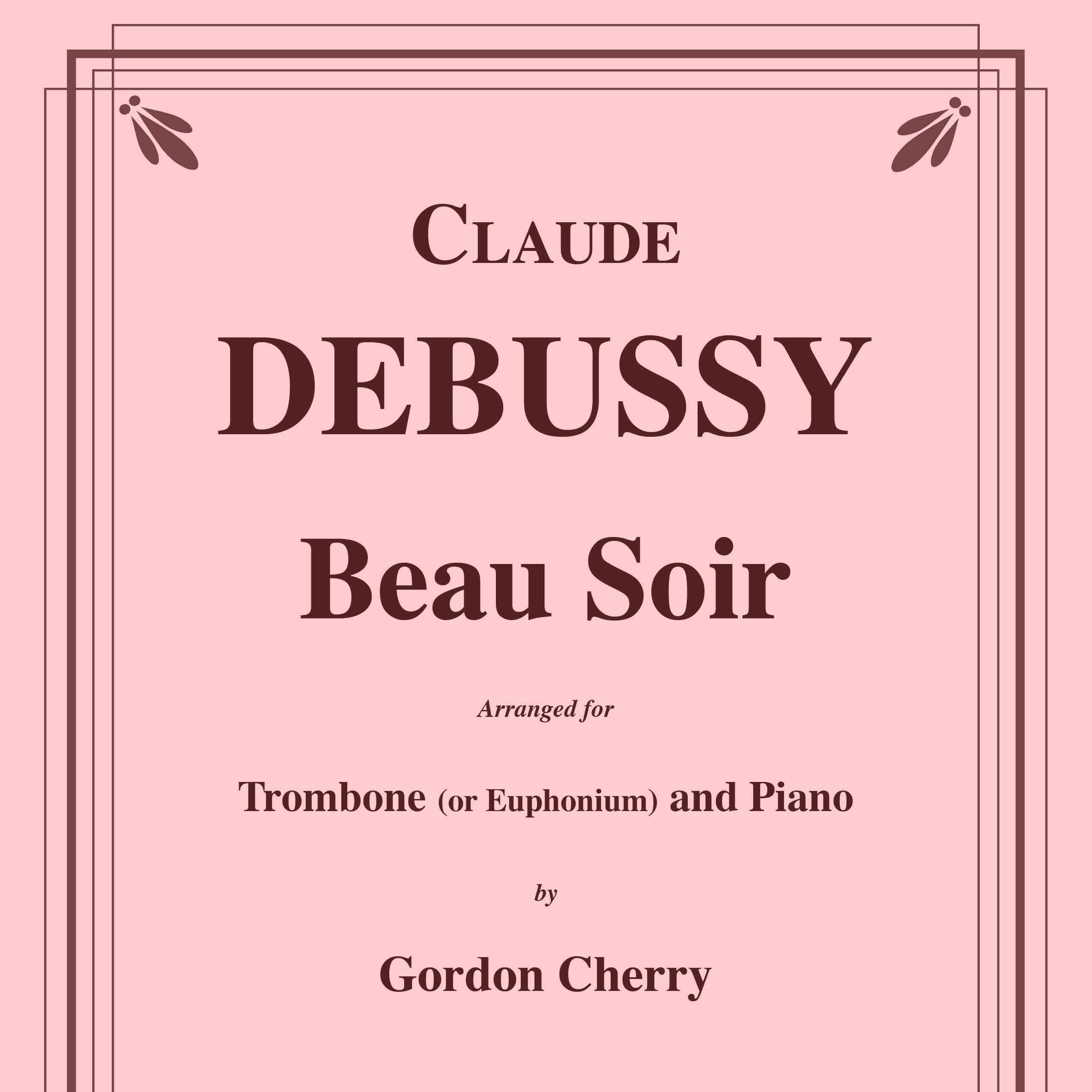 Beau Soir for Trombone or Euphonium and Piano