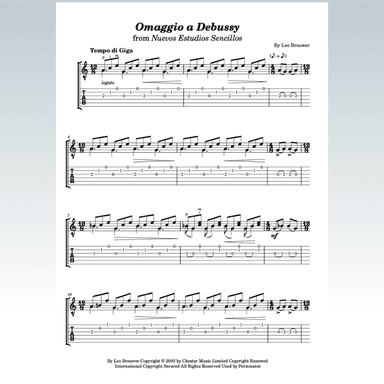 Omaggio A Debussy (arr. Kenneth Pasciak)