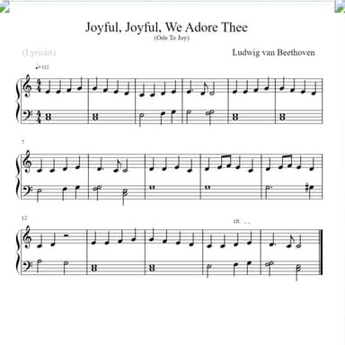 Joyful, Joyful, We Adore Thee (arr. Linda Schooley)