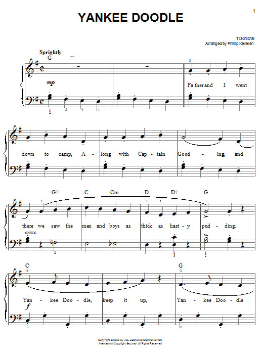 Yankee Doodle (arr. Phillip Keveren)
