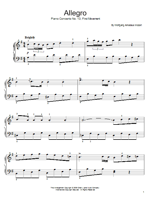 Piano Concerto No. 13 (First Movement)