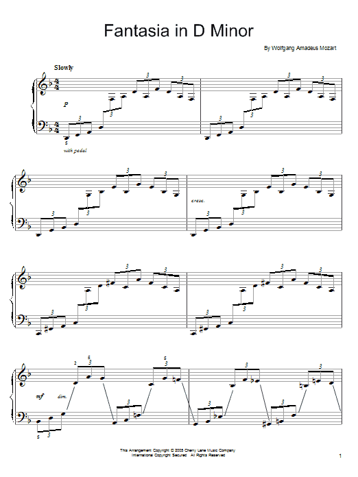 Fantasia in D Minor, K. 397