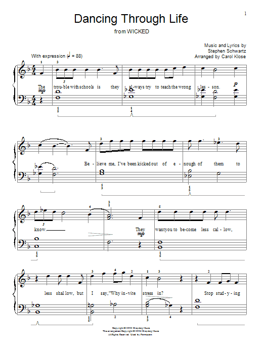 Dancing Through Life (from Wicked)