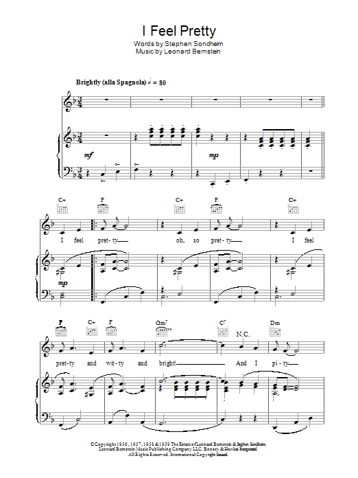I Feel Pretty (from West Side Story)